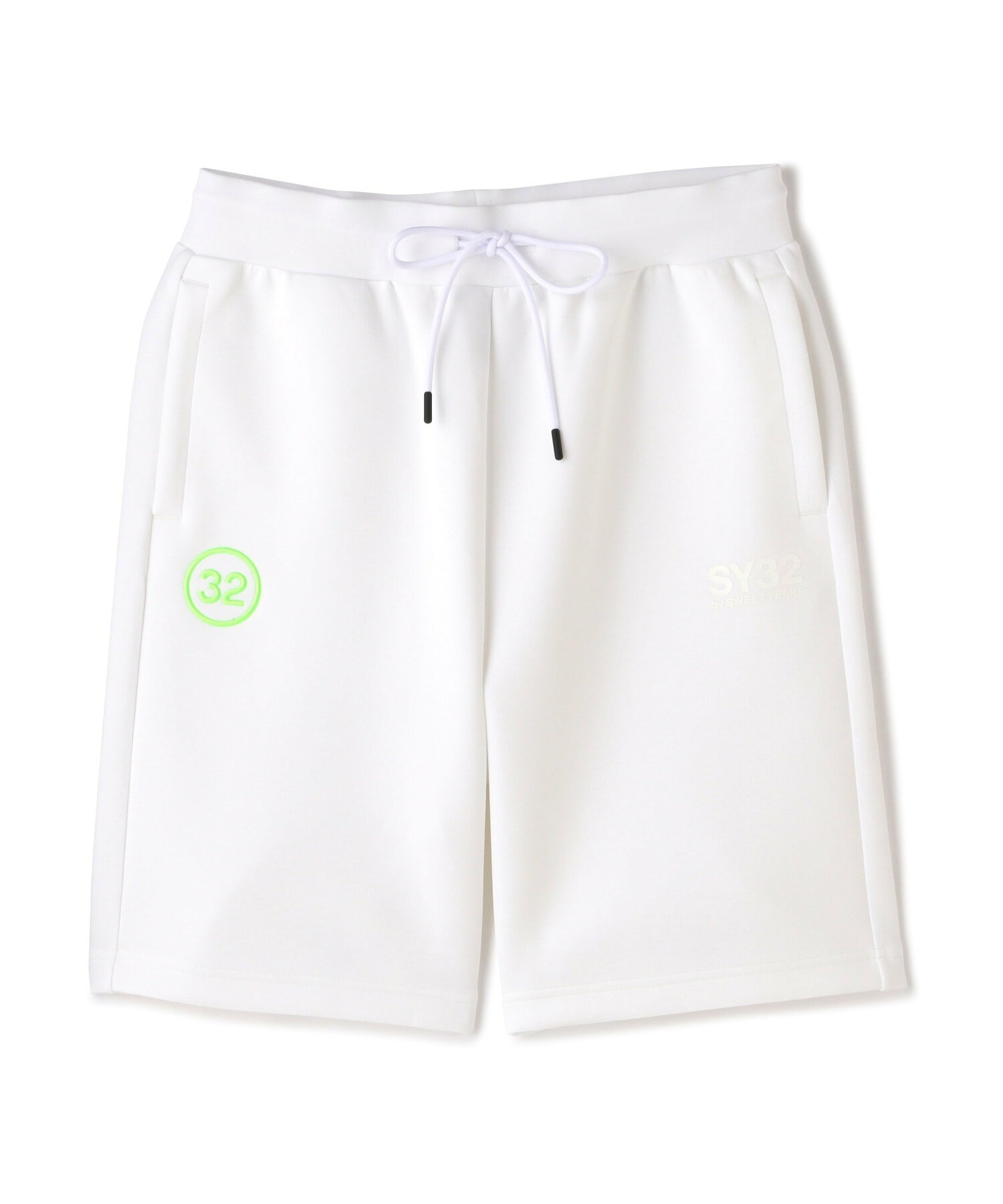 SY32 by SWEET YEARS/DOUBLE KNIT LOGO SHORT PANTS